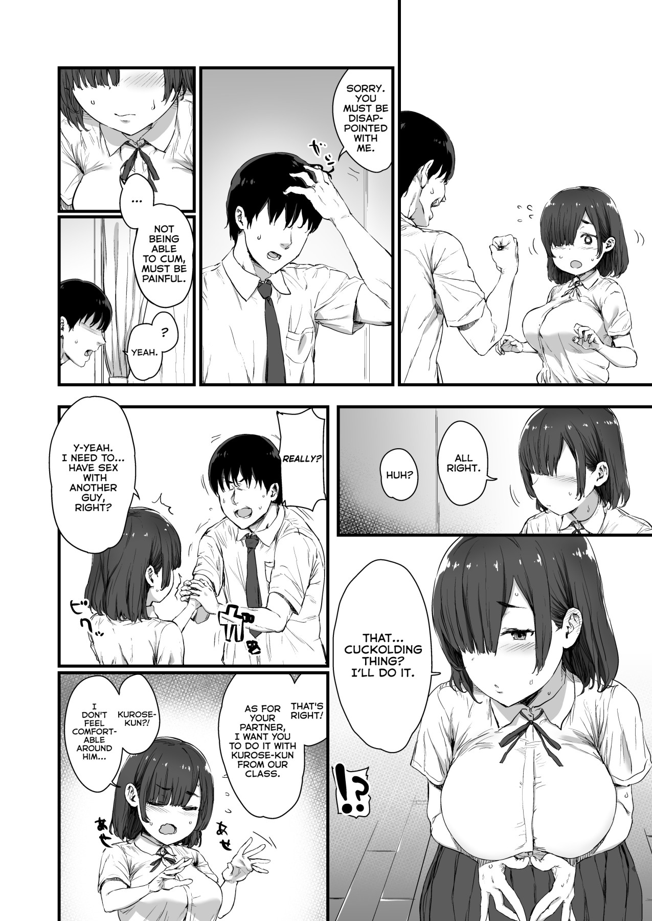 Hentai Manga Comic-Mei-san Who's Having Sex With Another Man At Her Boyfriend's Request-Read-3